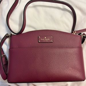 Wine colored Kate Spade cross body